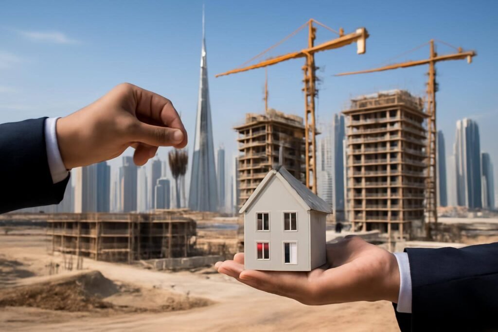 صورة توضيحية حول مبيعات المنازل قيد الإنشاء دبي 2026