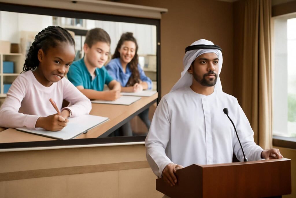 صورة توضيحية حول حملة ألف باء 2026 لتعزيز التعليم