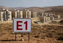 صورة توضيحية حول مشروع E1 الاستيطاني