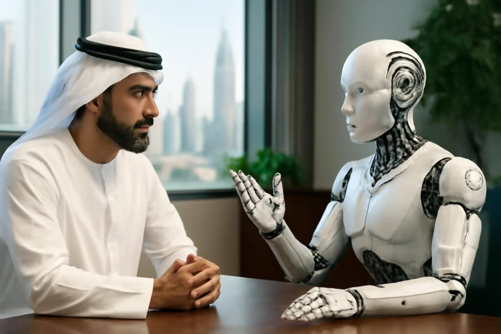 صورة توضيحية حول تعاون غرف دبي والذكاء الاصطناعي