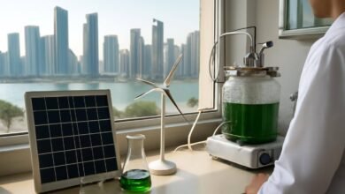 صورة توضيحية حول تقنيات الاستدامة الشارقة