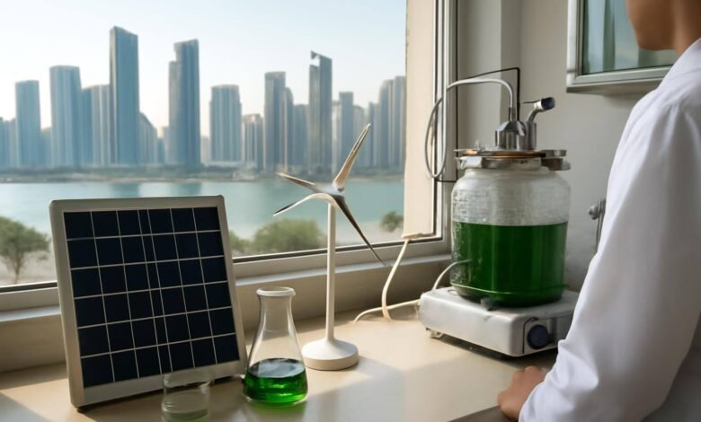 صورة توضيحية حول تقنيات الاستدامة الشارقة