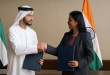 صورة توضيحية حول تعاون دبي الهند التكنولوجي