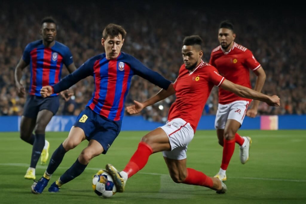 صورة توضيحية حول مباراة برشلونة والأهلي كأس خوان غامبر