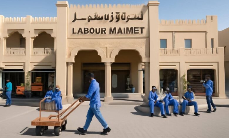 صورة توضيحية حول أسواق العمال في دبي