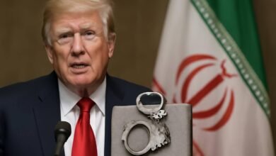 صورة توضيحية حول عقوبات ترامب على إيران