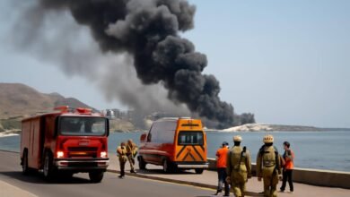 صورة توضيحية حول استهداف أرامكو نجران