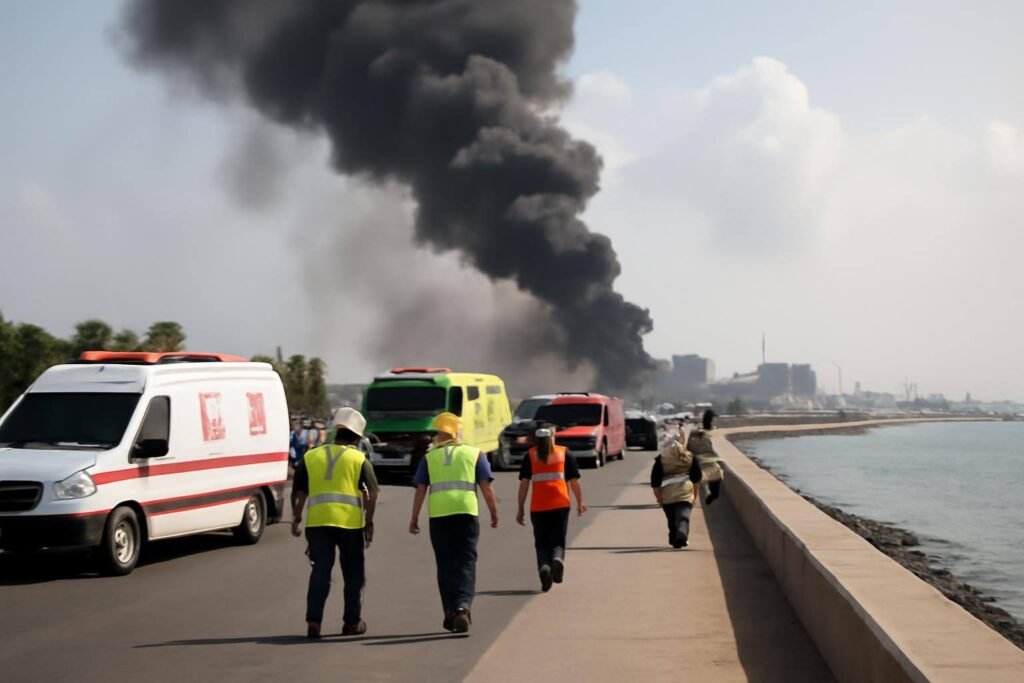 صورة توضيحية حول استهداف أرامكو نجران