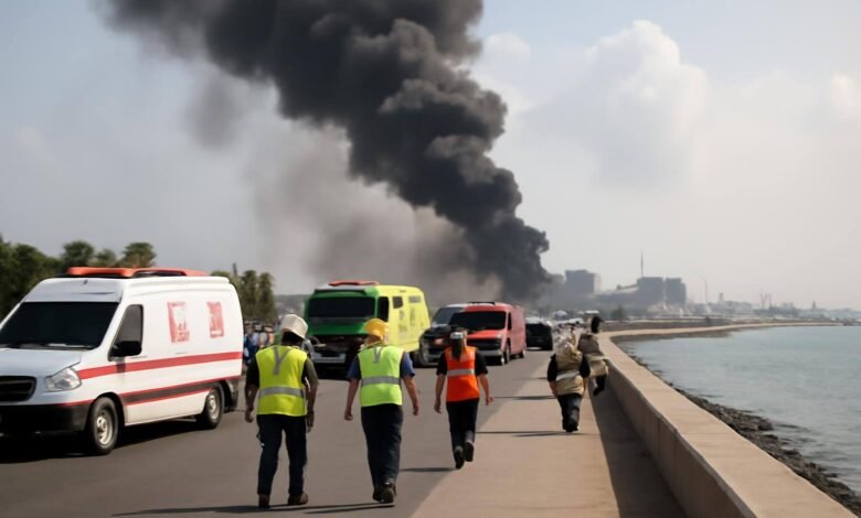 صورة توضيحية حول استهداف أرامكو نجران