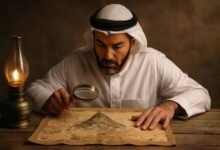 صورة توضيحية حول لغز الخريطة القديمة
