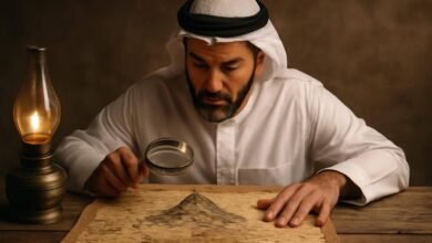 صورة توضيحية حول لغز الخريطة القديمة