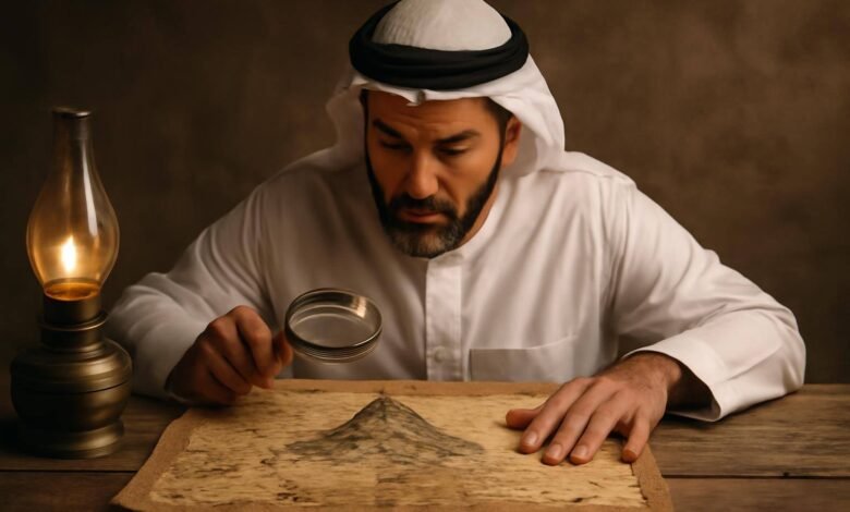 صورة توضيحية حول لغز الخريطة القديمة