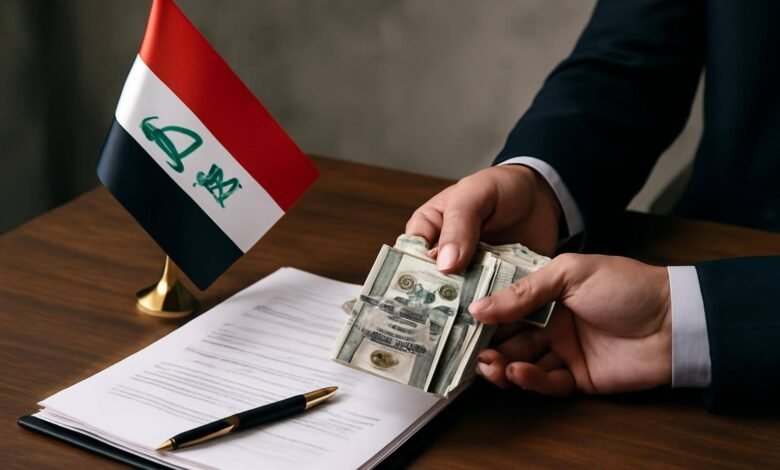 صورة توضيحية حول فساد العقود الحكومية في العراق