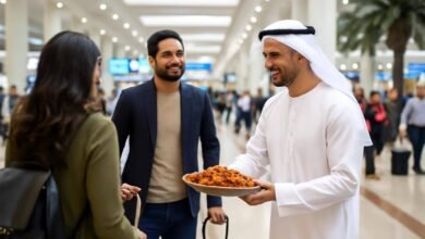 صورة توضيحية حول استقبال المسافرين مطار دبي