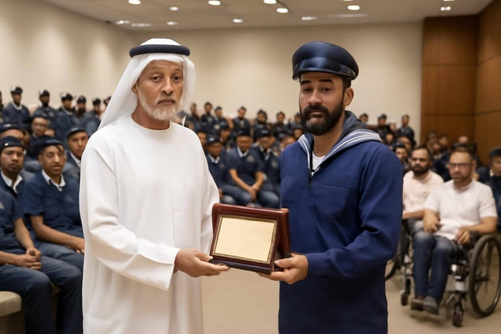 صورة توضيحية حول تكريم بحارة أبوظبي