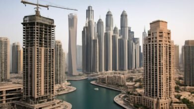 صورة توضيحية حول تصرفات عقارات دبي الأسبوعية