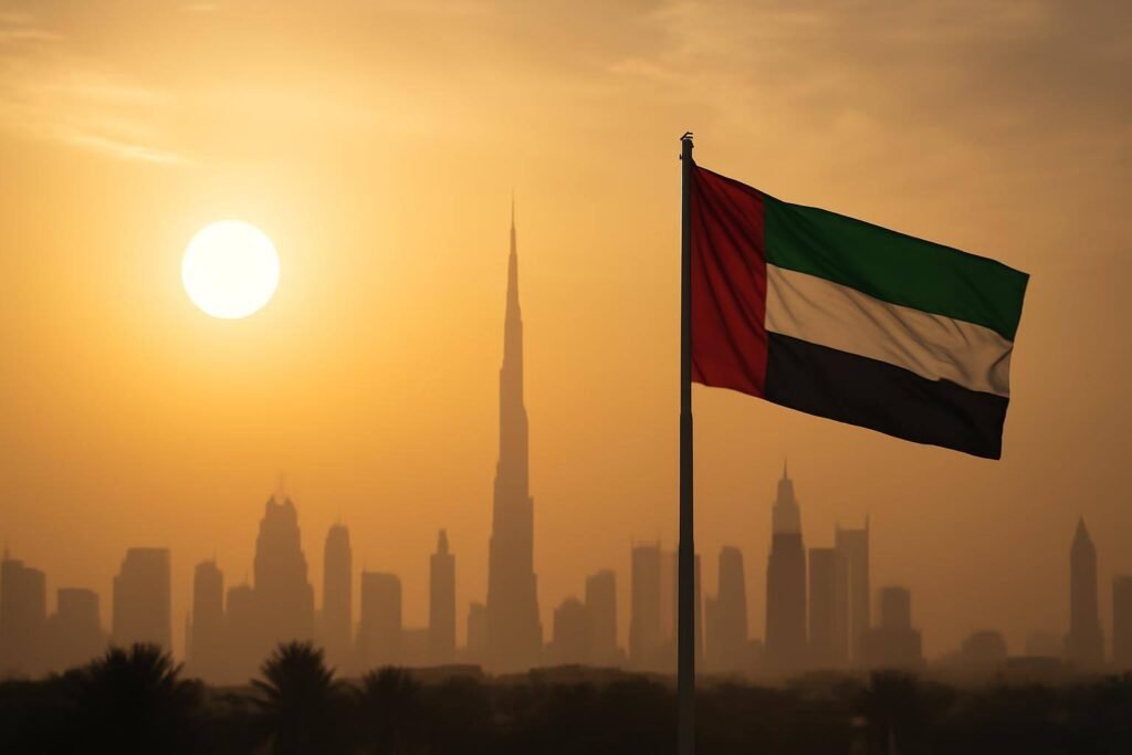 صورة توضيحية حول ارتفاع درجات الحرارة الإمارات