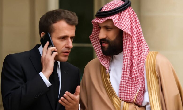 صورة توضيحية حول تواصل ماكرون محمد بن سلمان