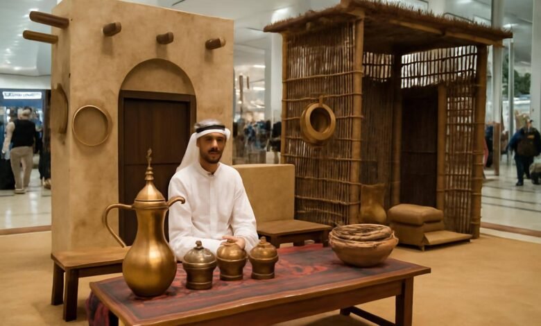 صورة توضيحية حول تجربة تراثية مطار دبي