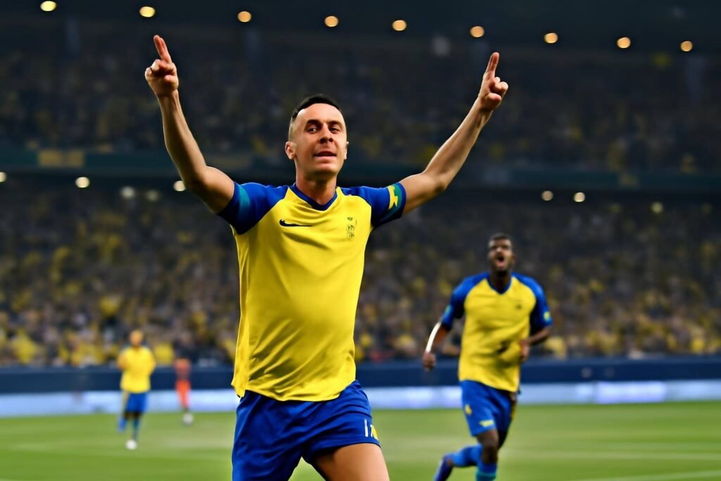 صورة توضيحية حول رونالدو رقم تاريخي النصر