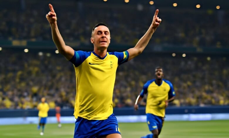 صورة توضيحية حول رونالدو رقم تاريخي النصر