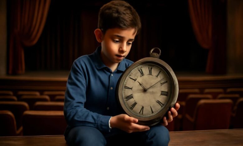 صورة توضيحية حول لغز ساعة المسرح