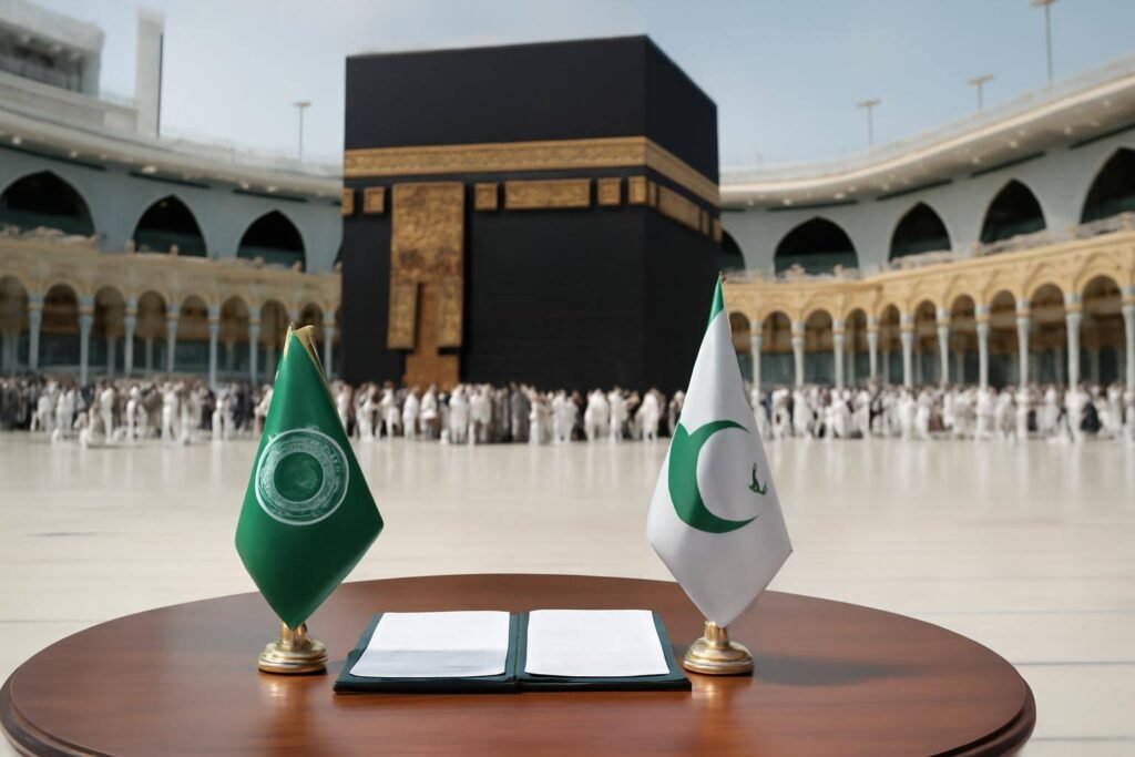 صورة توضيحية حول اتفاقية مكة للدفاع المشترك