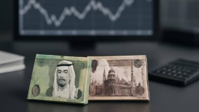 صورة توضيحية حول سعر الريال مقابل الجنيه المصري