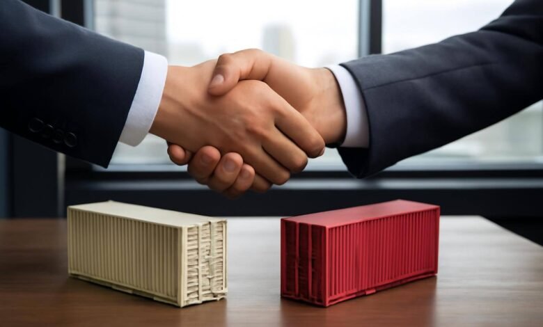 صورة توضيحية حول وقف التبادلات التجارية الإمارات إيران